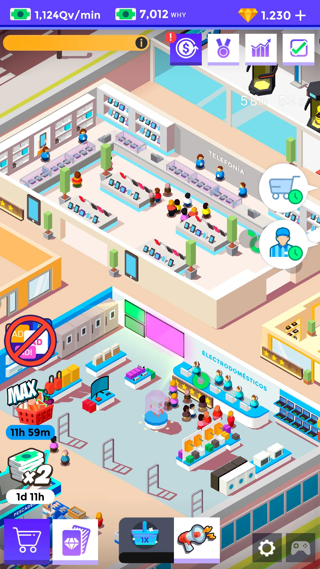 Idle Supermarket Tycoon－Shop screenshot