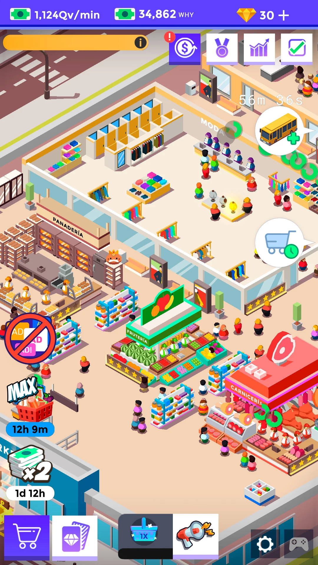 Idle Supermarket Tycoon－Shop screenshot